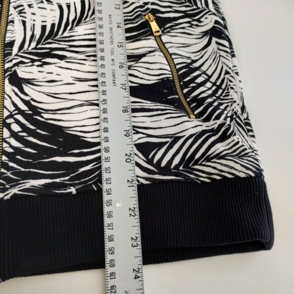 Lauren Ralph Lauren Womens White Printed Zip Up Jacket Large - Picture 6 of 7